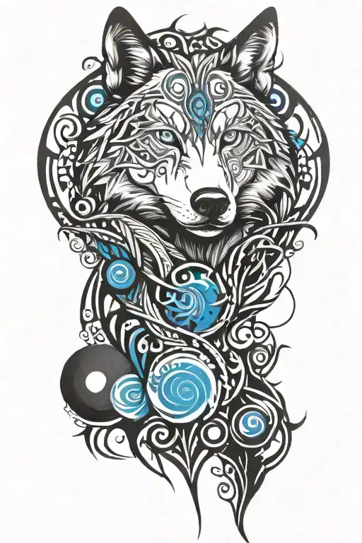 Sleve Rip Wolf Blue Eyes