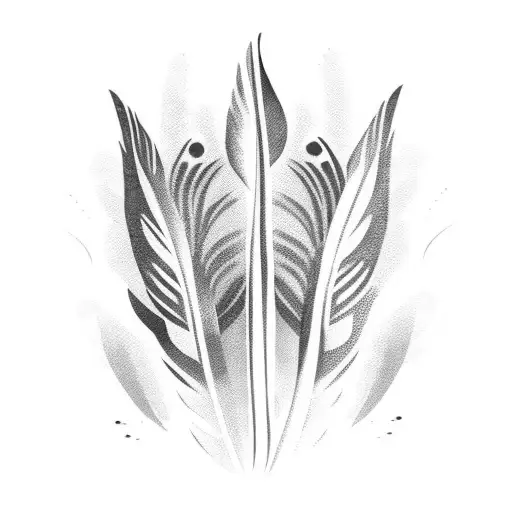 Feather With Blue Eyes