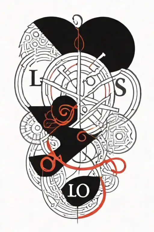 In The Center The Words 'Lo Intentamos' And A Red Line Around Each Letter