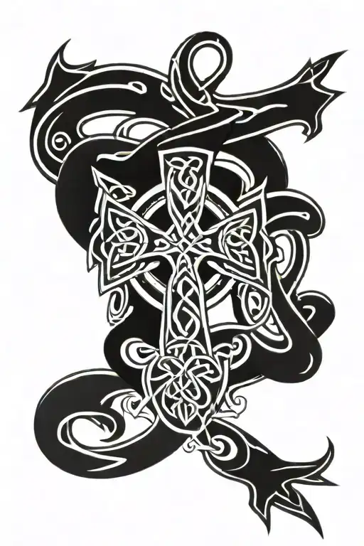 Celtic Cross Tri Knot In Middle