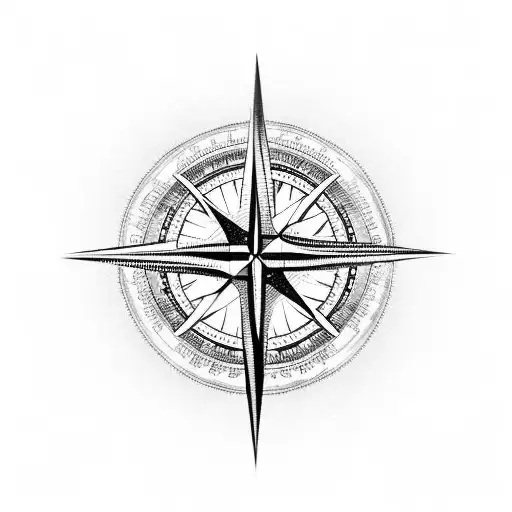 Compass With Christian Cross