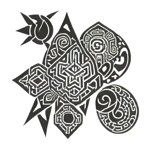 Pictish Pattern Solid Blackout