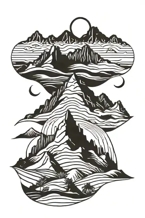 Desert Mountain Range