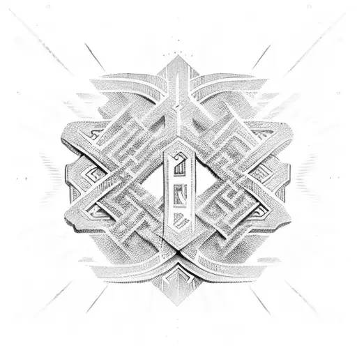 Sands In Runic Lettering