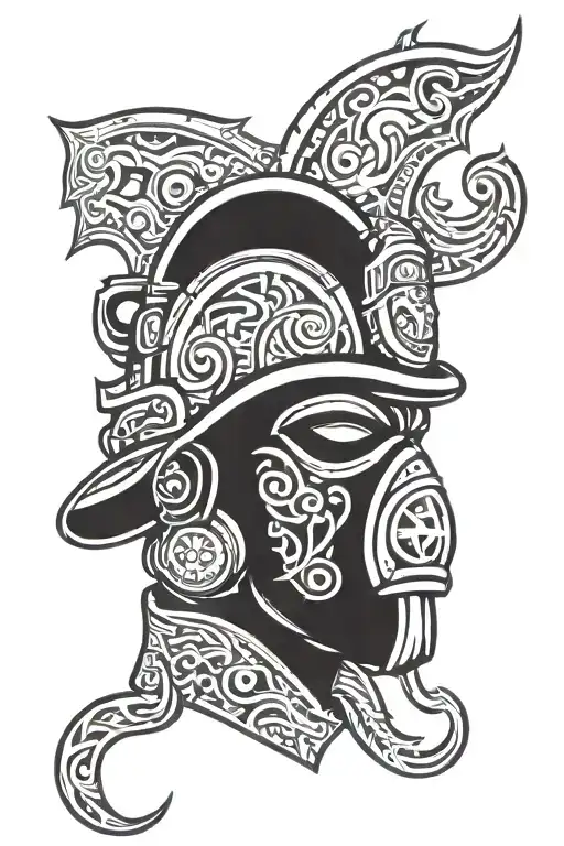 Firefighter Head With Mask