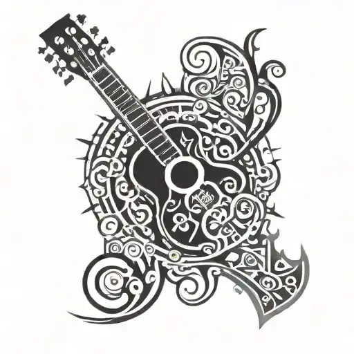 Sol Key Shaped Like Guitar