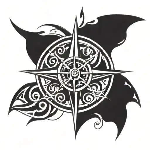 Compass Rose With Wingset