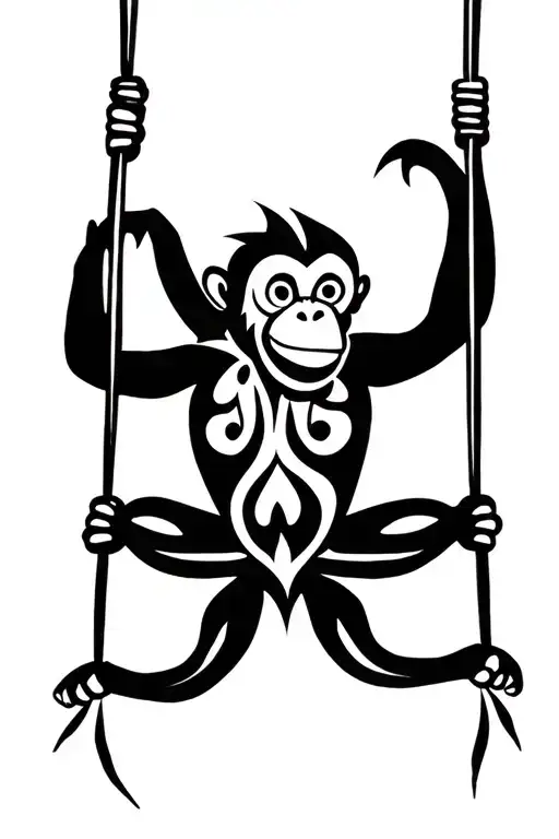 Monkey Swinging