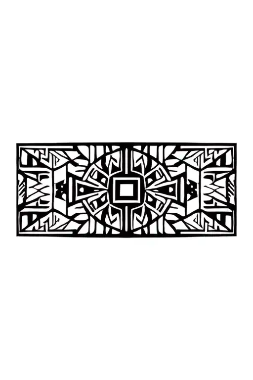 Azteca Warrior Design Tribal Patterns Inspired