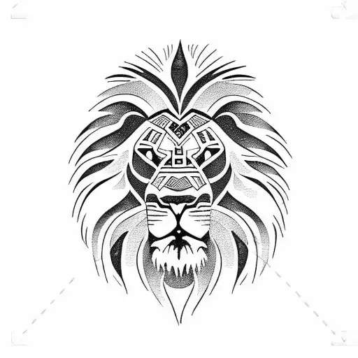 Lion Polynesian Chest