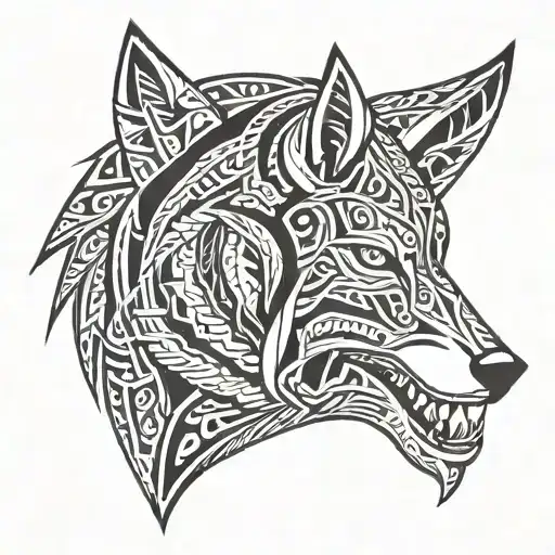 A Simple Design That Symbolises Wolf