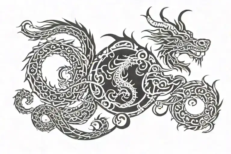 Eastern Zodiac Dragon With Western Zodiac Libra