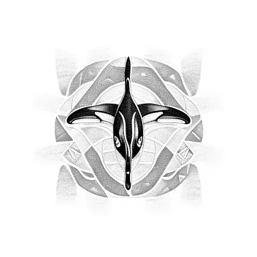 Orca Whale In Celtic Design