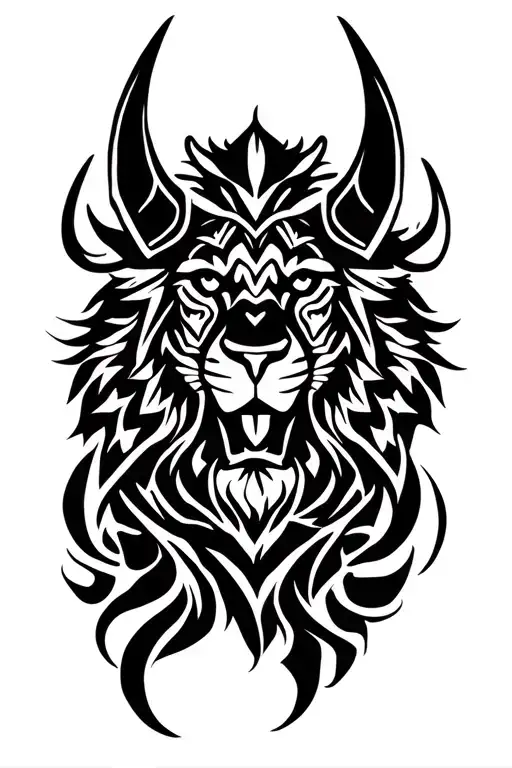 Leo Art Vikingo Tattoo Sign