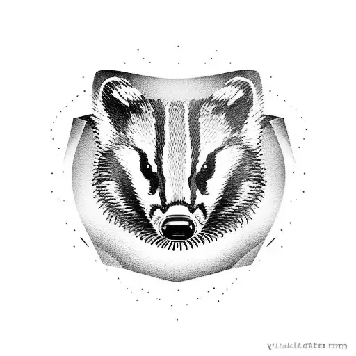 Yellow And Black Badger