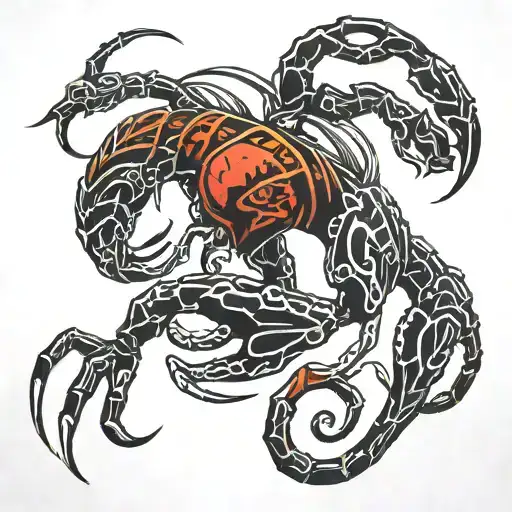 Sexy Red Head Girl As A Scorpion