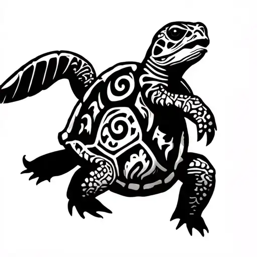 Tribal Turtle Riding