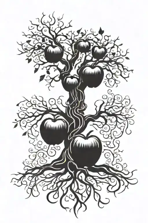A Tree With Roots Named As Theresa And Timothy And The Apples Named Trinity Trystyn And Thoryn