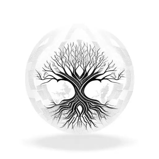 Tree Of Life In A Globe