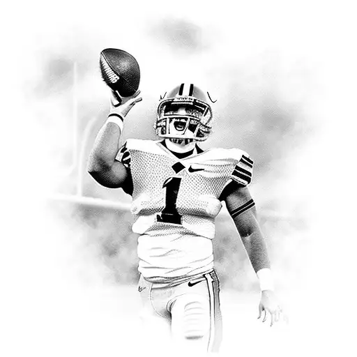 A Fierce Georgia Bulldogs Football Player In Action