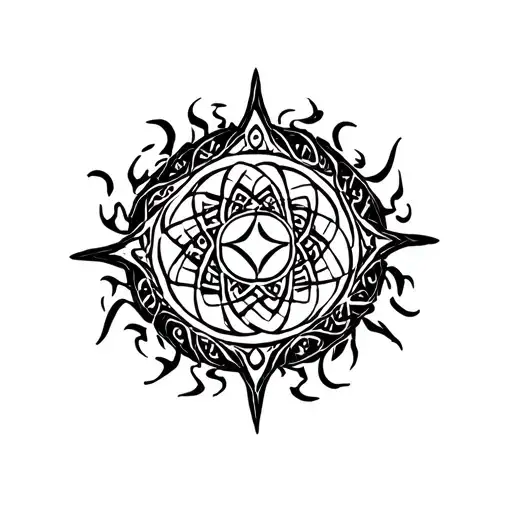 Celtic Fire Circle Pattern