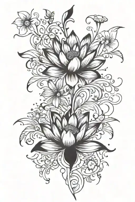 Lotus And A Daisies