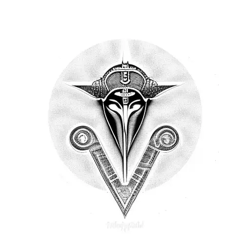 Ankh Symbol And Horus