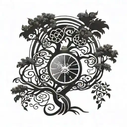 Tree Of Life With Clock