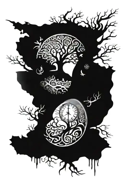 Tree Of Life With Clock