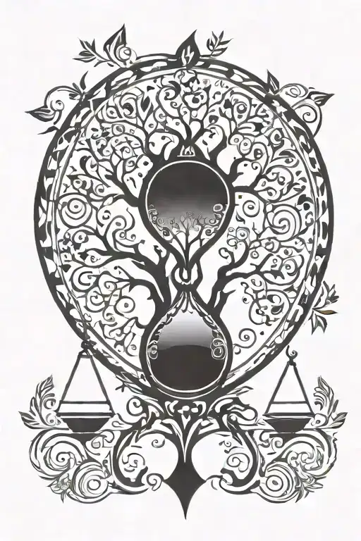 Tree Of Life Hourglass