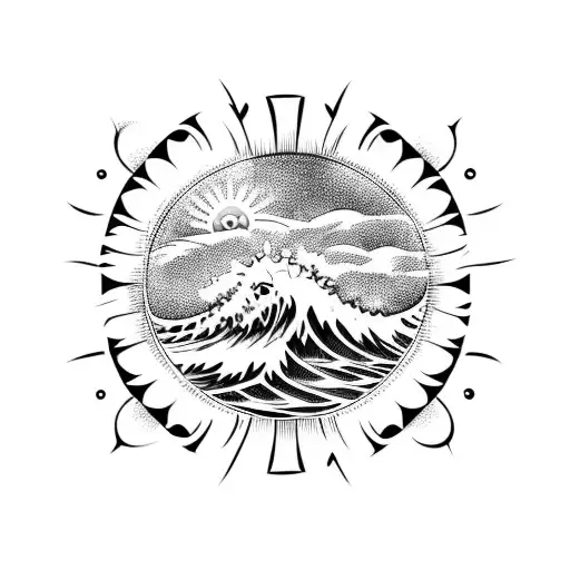 Wave With A Sun