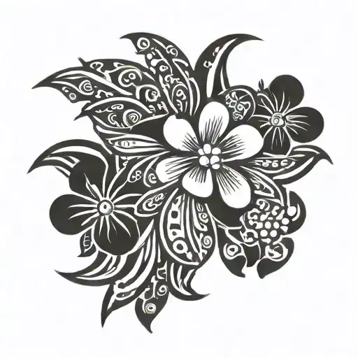 Hawaiian Lei With A Ladybug