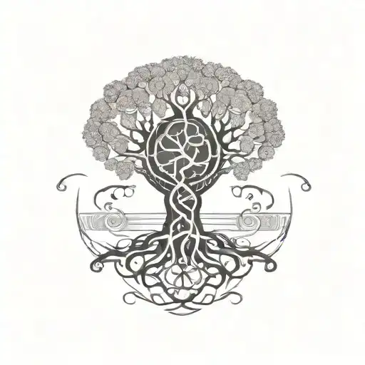 Yggdrasil With Worlds