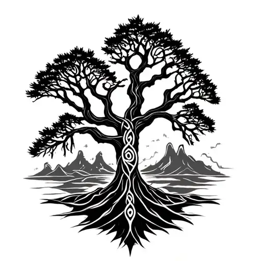 Celtic Joshua Tree Of Life