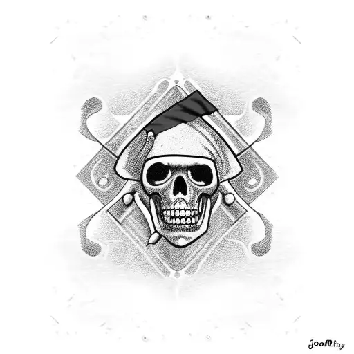 Jolly Rodger Pirate Flag That Is Red Instead Of Black