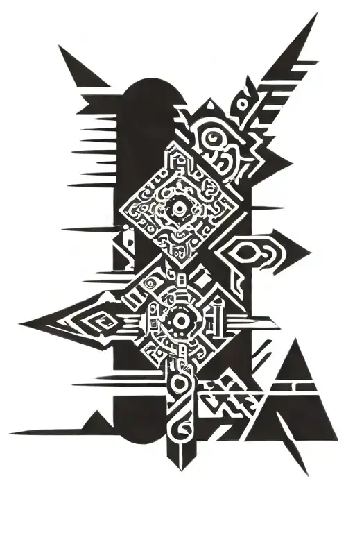 Aztec Tribal Design