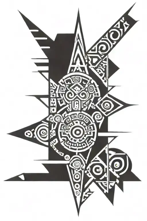 Aztec Tribal Design