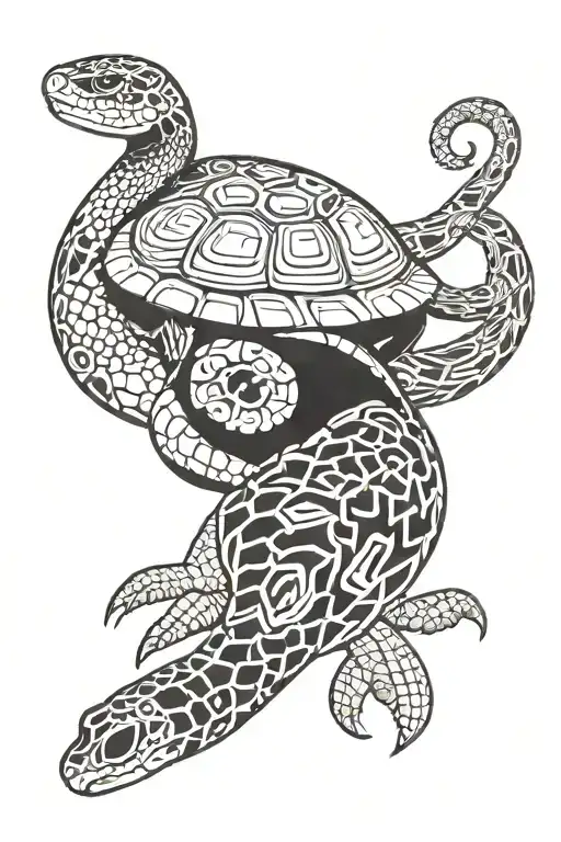 Ball Python Eating Sea Turtle