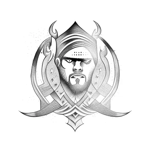 Insane Word Written With Made Of Sword