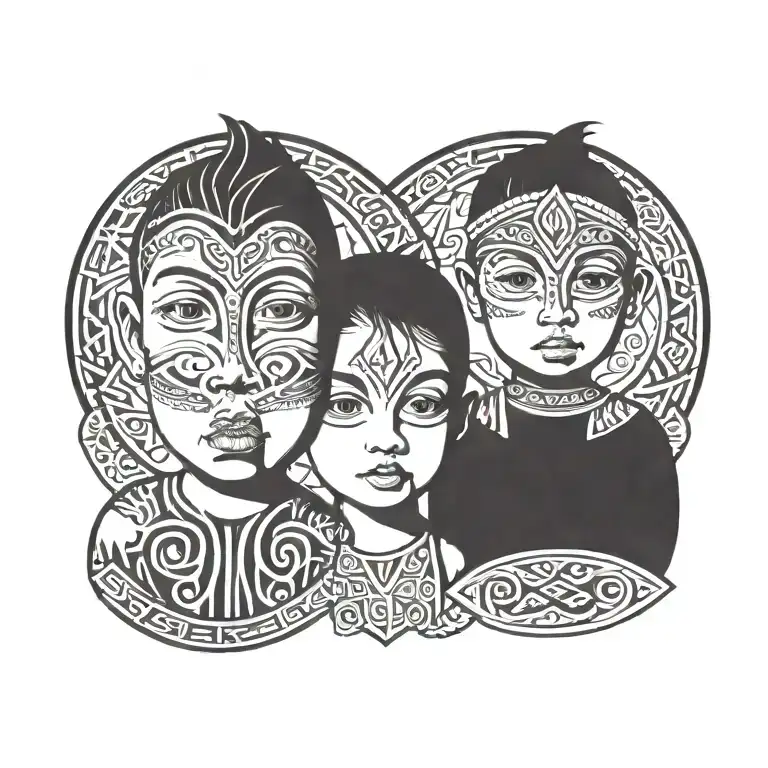 Little Boy And Little Girl