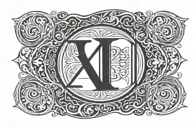 Date Of Birth In Roman Numerals 08-04-24 With The First Name Tylio