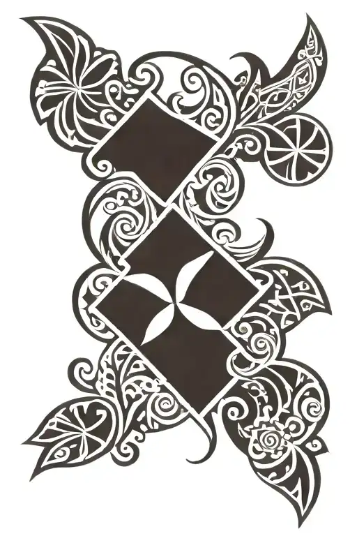Traditional Hawaiian Tattoo Design