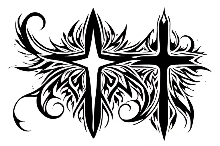 Faith Tattoo With Cross