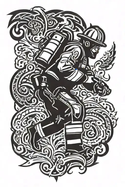 Firefighter Heroically Saving