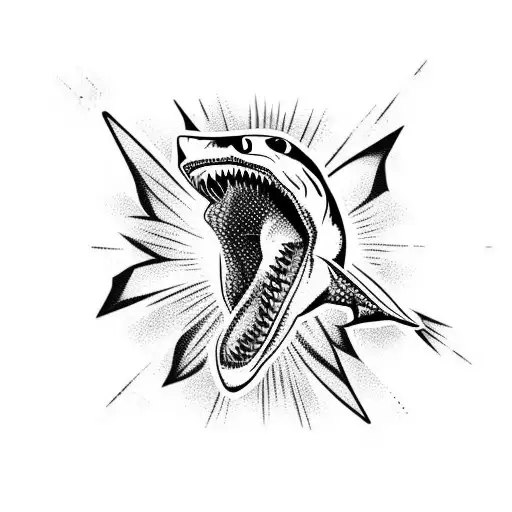 Shark With Electric Guitar