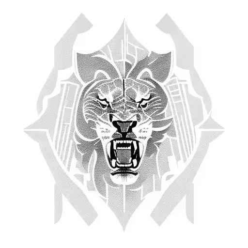 Roaring Lion In Profile