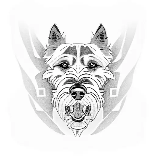 A Tattoo Of An Irish Wolfhound