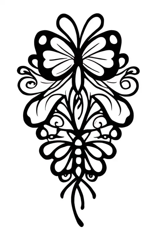 Shamrock Cartoon Fun Butterfly