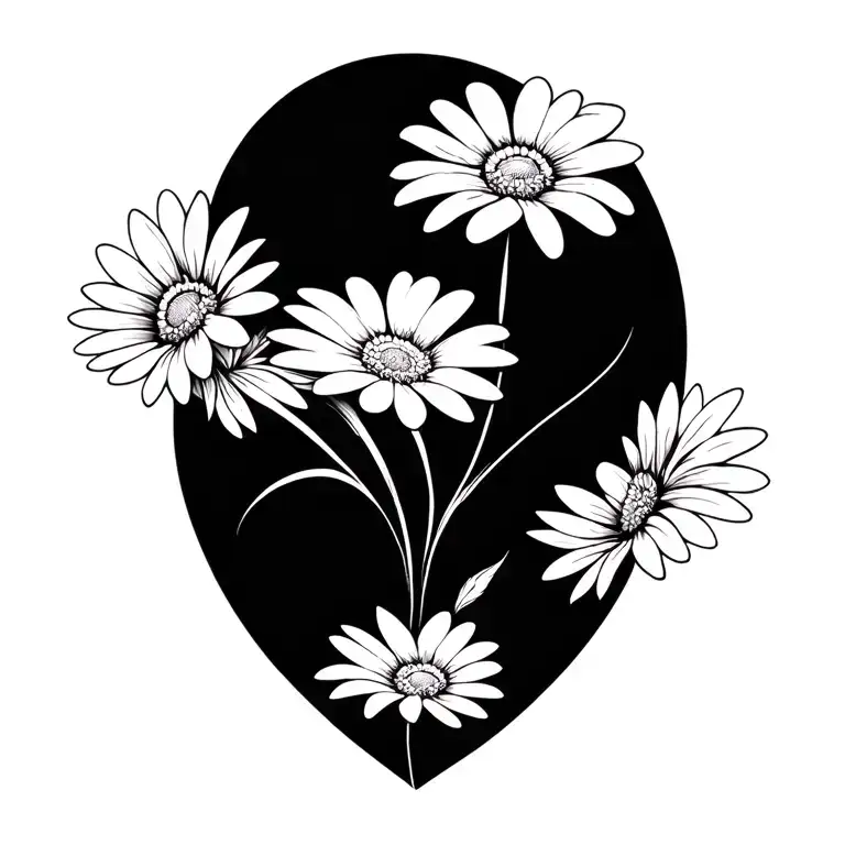 Daisies Flowers Intertwined