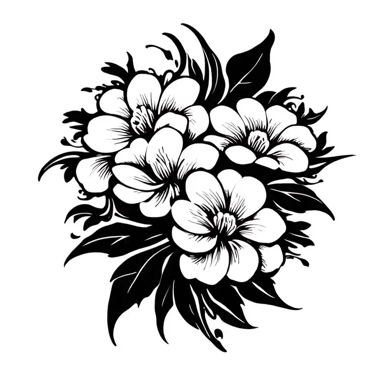 Jasmine Flowers Intertwined